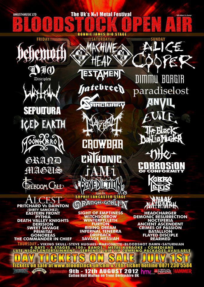 Shakenstir » Bloodstock 2012 Update