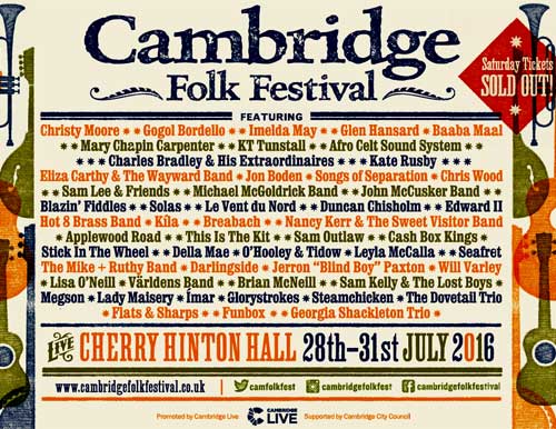 Shakenstir » Cambridge Folk Festival 2016